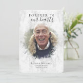Marble Photo Funeral Programme Programmakaart (Staand voorkant)