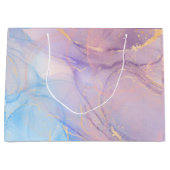 Marble Pink Blue & Gold Business Card Groot Cadeauzakje (Voorkant)