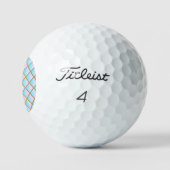 MARBLE PINK BLUE GOLD FINE SPOT CUSTOM GOLF BALLS GOLFBALLEN (Logo)