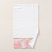 MARBLE PINK GOLD BATHROOM TOWEL SET BAD HANDDOEK (Handdoek)