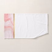 MARBLE PINK GOLD BATHROOM TOWEL SET BAD HANDDOEK (Handdoek)
