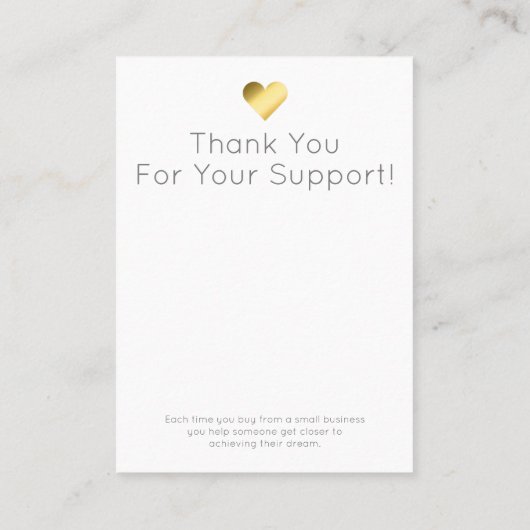 Marble Pink Gold Lijst Earbelt Display Packaging Visitekaartje (Achterkant)