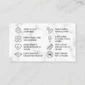 Marble Pink Instruction Card Visitekaartje (Achterkant)