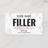 Marble Pink Instruction Card Visitekaartje (Voorkant)