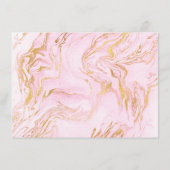 Marble Pink Rose Makeup Beauty Certificate Gift (Achterkant)