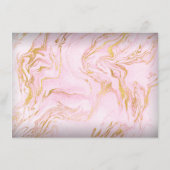 Marble Pink Rose Makeup Beauty Certificate Gift 1 (Achterkant)