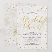 Marble & Polka dot | Modern Script-Vrijgezellenfee Kaart (Voorkant / Achterkant)