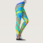 Marble Rainbow Swirls Bright en mooi Leggings (Rechts)