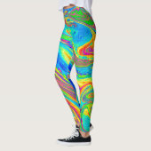 Marble Rainbow Swirls Bright en mooi Leggings (Links)