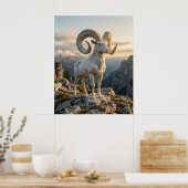Marble Ram Mountain Pride Poster (Keuken)