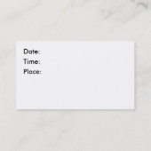 Marble Red World's Hottest BBQ Party Afsprakenkaartje (Achterkant)