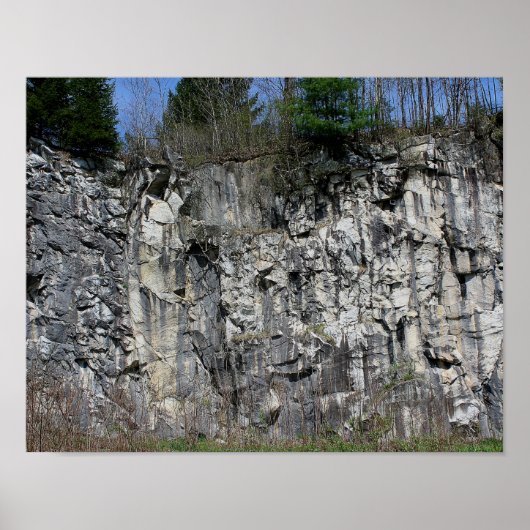 Marble Rock Cliff bij Natural Bridge 1 Natuur Poster (Voorkant)