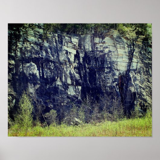 Marble Rock Cliff bij Natural Bridge 3 Natuur Poster (Voorkant)