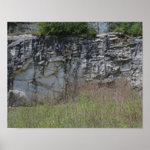 Marble Rock Wall aan Natural Bridge #2 Natuur Poster