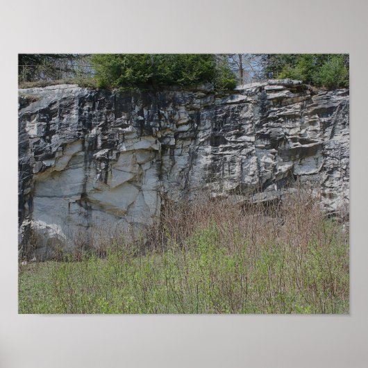 Marble Rock Wall aan Natural Bridge #2 Natuur Poster (Voorkant)