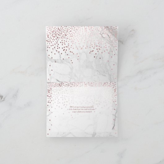 Marble/Roos Gold/Confetti. Bridesmaïde (Binnen)