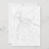 Marble Roos Gold Elegant Geometric Wedding Kaart (Achterkant)