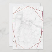 Marble Roos Gold Geometric Photo Save the Date (Achterkant)