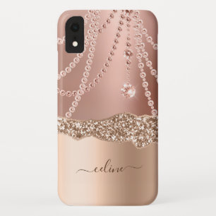Marble Roos Gold Girly Ombre Elegant Chic Hoesje-M Case-Mate iPhone Case