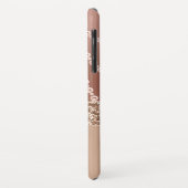 Marble Roos Gold Girly Ombre Elegant Chic Hoesje-M Case-Mate iPhone Case (Achterkant/links)