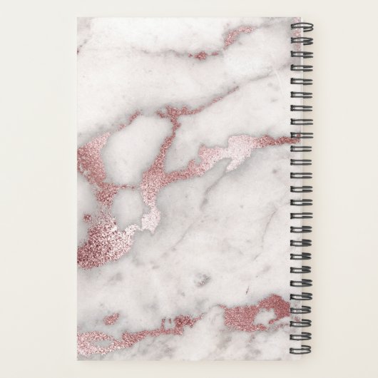 Marble Roos Gold Glam Planner (Achterkant)