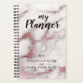 Marble Roos Gold Glam Planner (Voorkant)