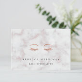 Marble Roos Gold Lashes & Brows Gift Certificate (Staand voorkant)