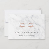 Marble Roos Gold Lashes & Brows Gift Certificate (Voorkant)
