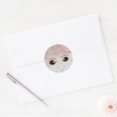 Marble Roos Gold Makeup Eyelashes Beauty Party Ronde Sticker (Envelop)