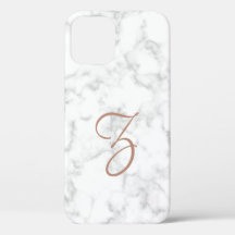 Marble Roos Gold Monogram Modern Elegant