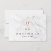 Marble Roos Gold Scissors | Salon Gift Certificate (Voorkant)