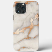 Marble Roos Gold Strokes Stone Gold Abstract Case-Mate iPhone Case (Achterkant)