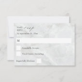 Marble RSVP No Meal Kaart (Voorkant)