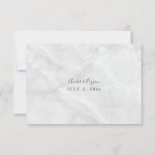 Marble RSVP No Meal Kaart (Achterkant)