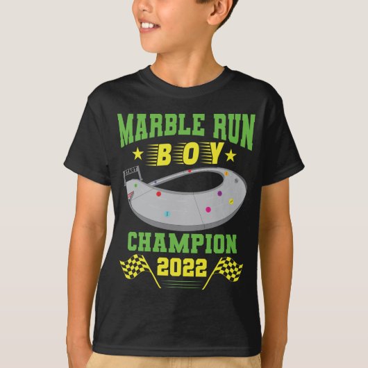 MARBLE RUN BOY. T-SHIRT (Voorkant)