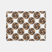 Marble Rye New York NYC Deli Breakfast Bagel Fleece Deken (Voorkant (Horizontaal))