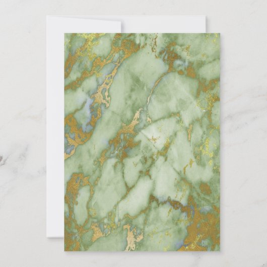 MARBLE SAGE EUCALYPTUS 2 BIRTHDAY ARTIJ INVITATIE KAART (Achterkant)