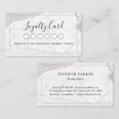 Marble Salon Spa Loyalty 5 Visitekaartje (Voorkant / Achterkant)