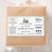 Marble Scent Scented Soy Candle Etiket (Insitu)