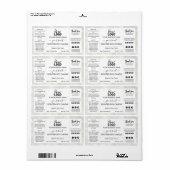 Marble Scent Scented Soy Candle Etiket (Full Sheet)