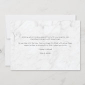 Marble Script Foto Prettig & Getrouwd Feestdagenkaart (Achterkant)