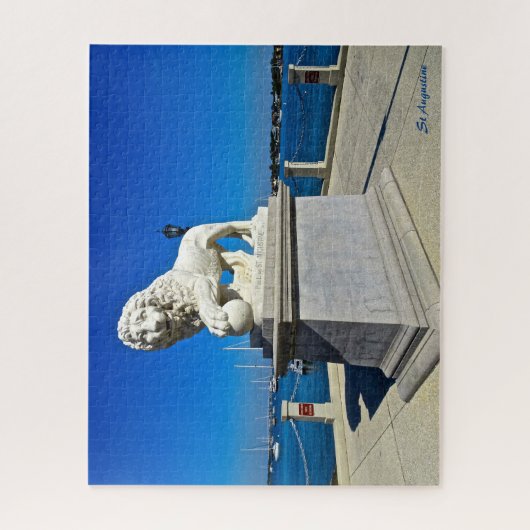 Marble Sculpture Bridge of Lions St Augustine FL Legpuzzel (Verticaal)
