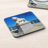 Marble Sculpture in Bridge of Lions St. Augustine Bier Onderzetter (Linkerzijde)