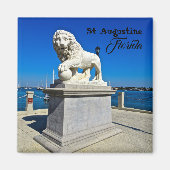 Marble Sculpture in Bridge of Lions St. Augustine Magneet (Voorkant)