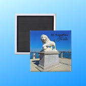 Marble Sculpture in Bridge of Lions St. Augustine Magneet