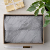 Marble Silver Glitter Glam Monogram Letter Initiaa Tissuepapier (Geschenk)