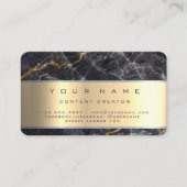 Marble Social Media Manager Content Creator Visitekaartje (Voorkant)