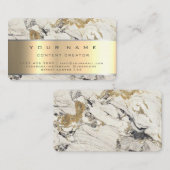 Marble Social Media Manager Content Manager Visitekaartje (Voorkant / Achterkant)