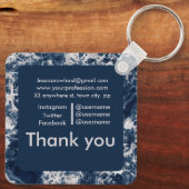 MARBLE SQUARE BUSINESS SLEUTELHANGER (Achterkant)