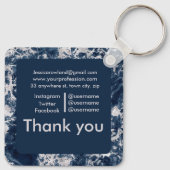 MARBLE SQUARE BUSINESS SLEUTELHANGER (Achterkant)